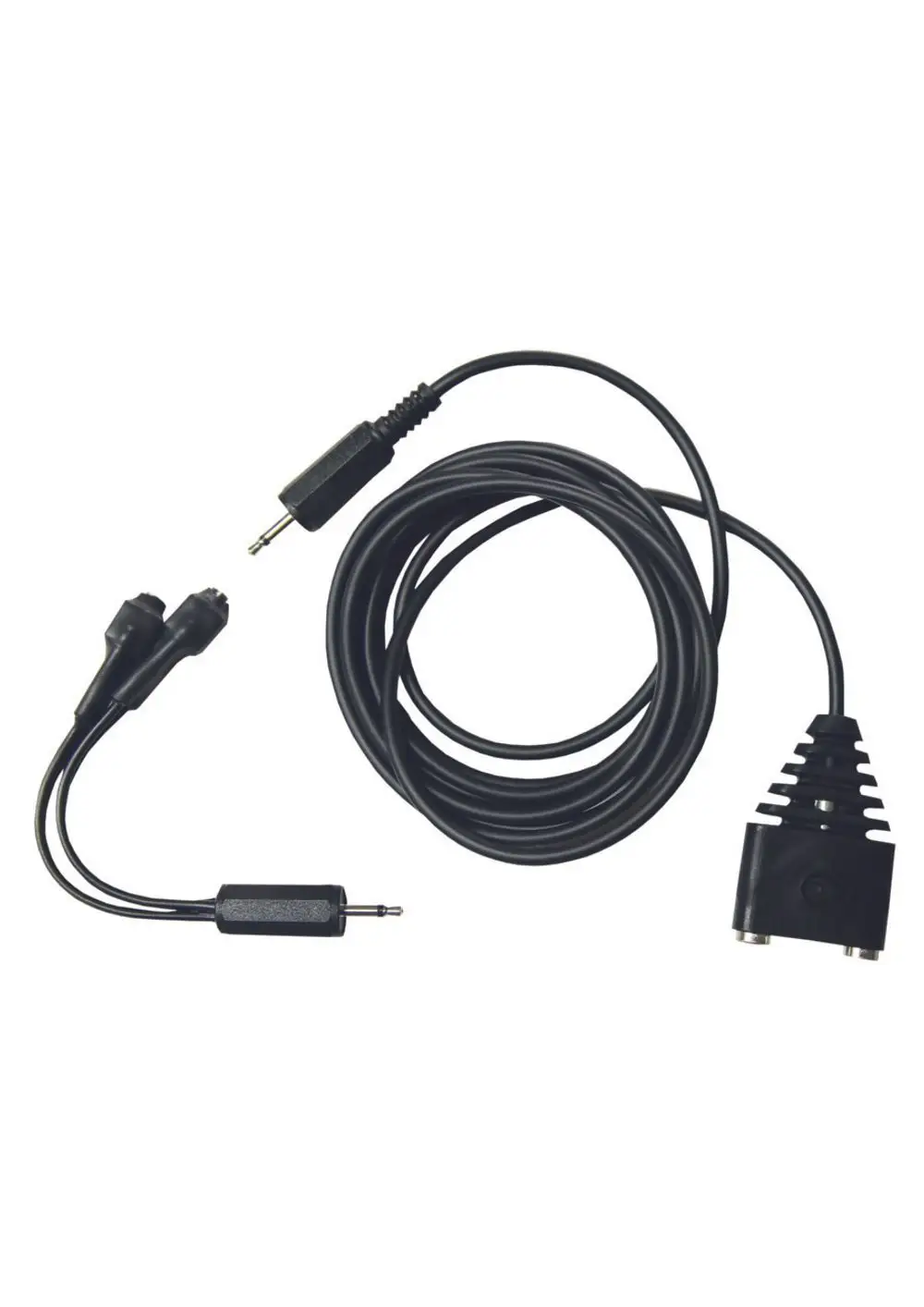 Kabelsatz von Judo mit einem 3,5-mm-Stecker, der in zwei Buchsen mündet, geeignet zur Verbindung von Sensoren oder Geräten.